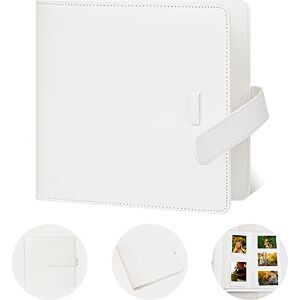 Ruibytree 360 Pocket Photo Album for Fujifilm Instax Mini 12 11 9 8+ 8 90 40 EVO Instant Camera, For Polaroid Snap/PIC-300/Z2300/ SocialMatic Instant Photos & Zip Printers(White)