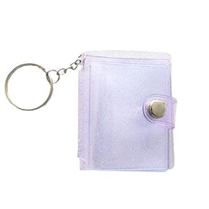 BBASILIYSD 16 Fashion Pockets Photo Album for Mini Photo Sticker Jelly Color Card Holder Keychain Holder Inch 2 Portable Kawaii Photos