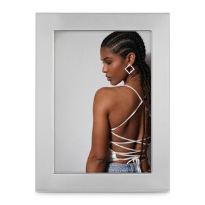 Hama Picture Frame 13 x 18 cm Wide Photo Frame, Portrait Frame, Portrait Format, Landscape Format, for Hanging, Standing, Velvet Backing, Glass Pane, Picture Size 13 x 18 cm, Silver