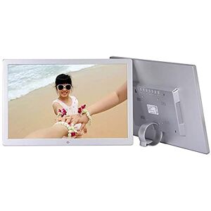 UsmAsk Spacmirrors 17 Inch Digital Photo Frame Hdmi Advertising Machine Led Smart Slideshow E-Albums Mp3/Mp4 Video Player Metal Wall-Mounted With Display Stand (Silver)