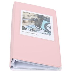 Zunate 64 Photo Album,Universal PVC Camera Photo Ticket/Card Holder Storage Display Book,for Family/Wedding/Baby,for SQ20/SQ10/SQ6/SP‑3 (Pink)