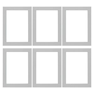 Memory Box Pack of 6 Photo Frames, MDF 30 mm White Picture Frames for Home Family Office Decor, Classic Wall Frame & Tabletop Display Frame Size 10" x 8" (25,4x20,3 cm) White