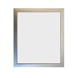 FRAMES BY POST 0.75 Inch Silver Picture Photo Frame 14 x 8 Inch Plastic Glass