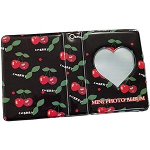 harayaa Business Card Holder Mini Photo Album Love Heart Photocard Holder Book for Birthday, cherry with love