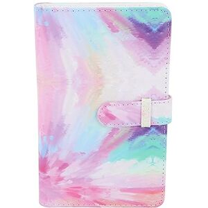 ciciglow 3 Inch Mini Photo Album, PU Leather 96 Pockets Album for Fujifilm Instax Mini 12/11 and Mini Series 3in Photos, Movie Tickets, Business Cards (Pink Tie Dye)