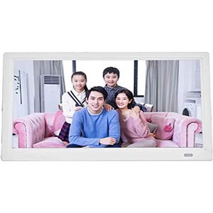 UsmAsk Spacmirrors Digital Picture Frames 13- inch High- definition Home Digital Photo Frame Set- up Photo Loop Player photo frame digital (White Standard)