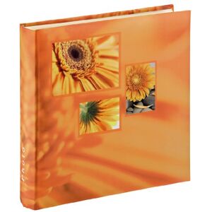 Hama 106252 Album, Orange, 30 x 30 cm, 100 pages, 50 sheets, 400 photos