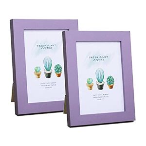 Mochose 3.5x5 inch Photo Frame Purple Photo Frames 2 Pack Picture Frames for Tabletop and Wall