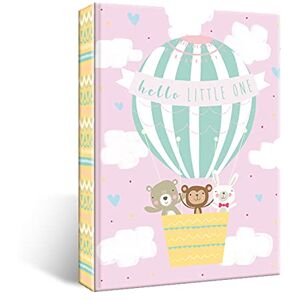 Retailers Photo Albums Slip In - 4" x 6" Photos Sleeves 40 Double Sided Pages Hold 80 Photographs Assorted Designs With Photo Key Chain For Gift Wedding Anniversary Christmas (Pink Little One)