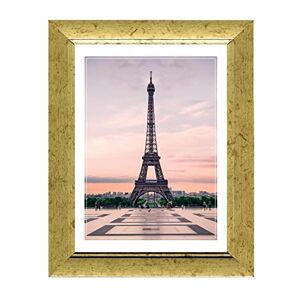 Design Group Opera Gold Colour Wood Effect Glass Photo Frame 6 x 8