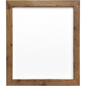 FRAMES BY POST 25mm wide H7 Rustic Oak Picture Photo Frame A2 (Plastic Glass)