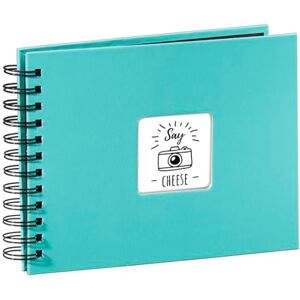 Hama 113673 Fine Art Spiralbound Photo Album, 24 x 17cm, Turquoise, 50 Black Pages