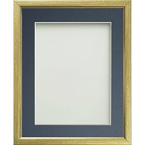 Frame Company Drayton Gold with Blue Mount, A4 for image size A5