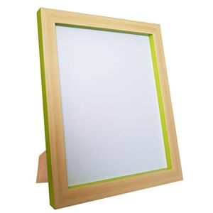 FRAMES BY POST Plastic Glass Magnus Picture Photo Frame, Beech and Green, 20 x 20-Inch