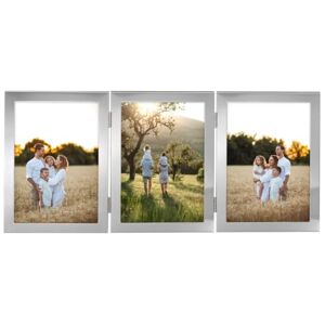 Hama Picture Frame 10 x 15 (Set of 3 Picture Frames, Multiple Pictures, Photo Frame, Portrait Frame, Portrait Format, Landscape Format, for Hanging, Standing, Velvet, 3 x Picture Size 10 x 15 cm)