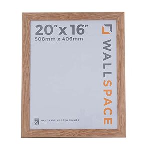 Wall Space Wide 20x16 Oak Frame Wide Oak Picture Frame 20x16 inches 20 x 16 inch Oak Photo Frame SOLID OAK Frames 16x20 Wooden Picture Frame made from SOLID OAK with REAL GLASS 20x16 Frame