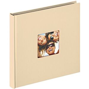 walther Design Photo Album Cream 18 x 18 cm with Cover Punching, Fun FA-199-H