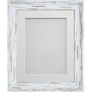 Frame Company Rustic Photo Frame, Driftwood with White Mount, 20x16 for image size 15x10