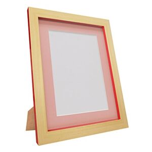 FRAMES BY POST Magnus Picture Photo Frame, Recycled Plastic, Beech/Red, 14 x 11-Inch, Image Size A4
