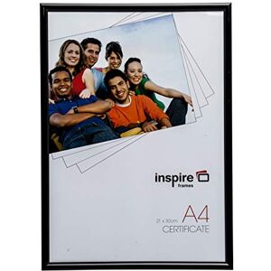 Hampton Frames Inspire For Business BACKLOADER Poster Certificate Photo Frame Glass Black A4 (21x30cm) BLRA4BKX