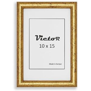 Victor Picture Frame Gold 10x15 cm David - Moulding: 14x17mm - Picture Frame Vintage a6 - Picture Frame Gold - Shabby Chic Deco - Picture Frame 10x15 Gold