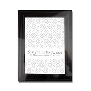 Lizzy&#174; 5" x 7" Picture Frame 127x177 mm Photo Frame Picture Frame Hung or Stood Premium Thin Picture Frame (Black)