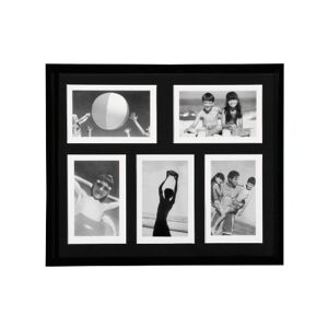 Premier Housewares 5 Photo Frame Picture Frames Black Finish Picture Frames For Wall Photo Frame Set Multi Picture Frames For Wall 33H X 39W X 2D