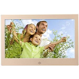 UsmAsk 10 Inch Led Smart Digital Photo Frame Wifi Display Slideshow E-Albums Mp3/Mp4 Video Player 8Gb Electronic Picture Album E-Albums With Remote Control (Gold)