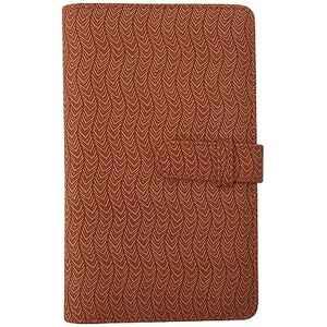 Tonysa 96 Pockets Mini Photo Album for Mini 12 11, Large Capacity PU Leather Picture Storage Holder, Suitable for Credit Cards, Movie Tickets (Brown Wave)