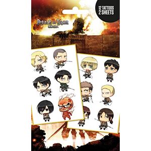 GB eye Attack on Titan, Chibi Characters, Tattoo Pack, Multi-Colour