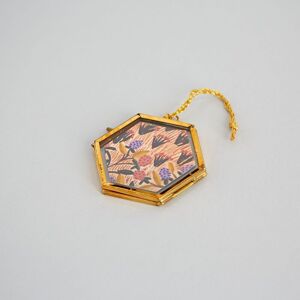 Paper high Alia Mini Glass Hexagon Hanging Photo Frame - Gold