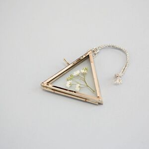 Paper high Alia Mini Triangular Glass Hanging Photo Frame - Silver