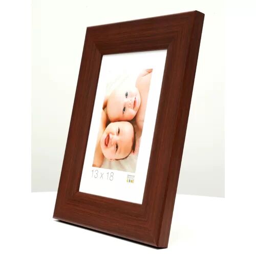 17 Stories Saltville Picture Frame 17 Stories Colour: Brown, Size: 46.6cm H x 46.6cm W x 1.5cm D  - Size: 35cm H X 35cm W X 1cm D