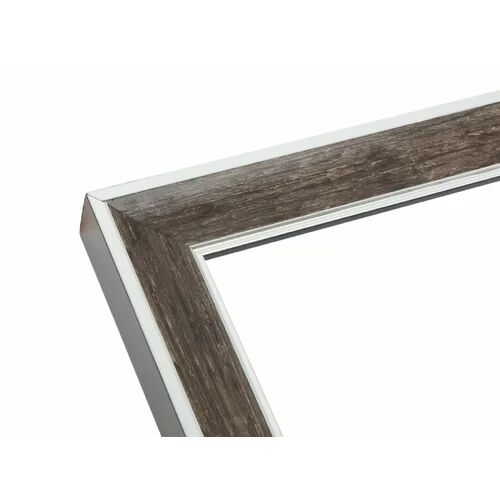 Union Rustic Saxon Picture Frame Union Rustic Colour: Silver\Black\Brown, Size: 8" x 12"  - Size: 51cm H X 120cm W X 46cm D