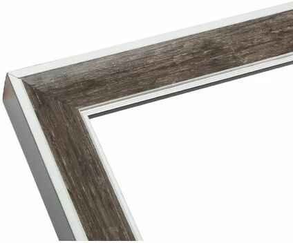 Union Rustic Saxon Picture Frame Union Rustic Colour: Silver\Black\Brown, Size: 8" x 8"  - Size: 12" x 16"