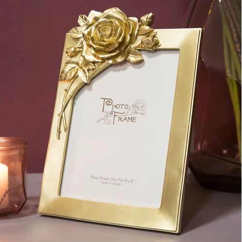 Mercer41 Rose Picture Frame Mercer41  - Size: 8cm H X 14cm W X 8cm D