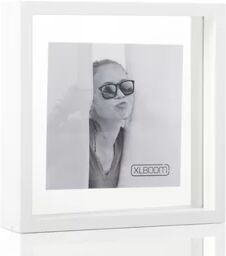 XLBoom Square Floating Box Picture Frame XLBoom Colour: White, Size: 8" x 8"  - Size: 45cm H X 95cm W X 36cm D