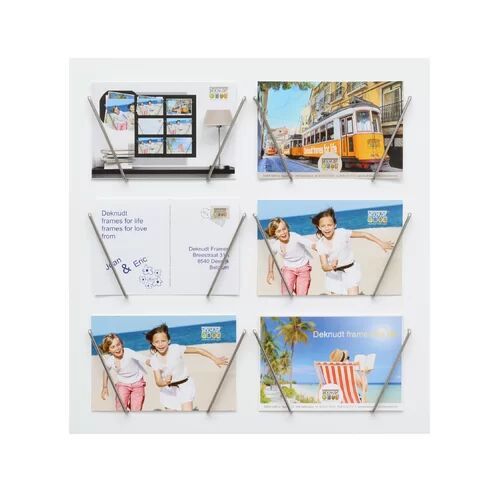 Latitude Run Houston Photo or Postcard Holder Picture Frame Latitude Run Colour: White  - Size: 75cm H x 55cm W x 1.4cm D