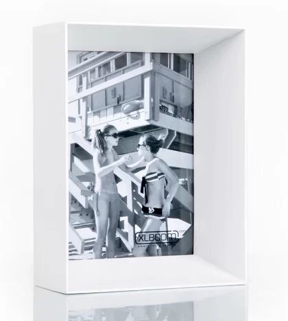 XLBoom Prado Picture Frame XLBoom Colour: White, Size: 21cm H x 16cm W x 7cm D  - Size: 11" x  14"