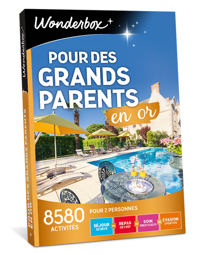 Wonderbox Coffret cadeau Pour des grands-parents en or - Wonderbox