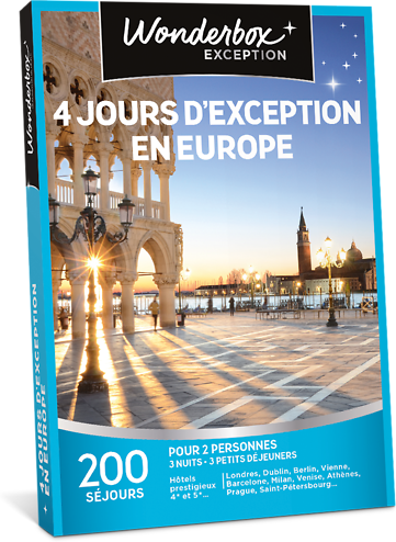 Wonderbox Coffret cadeau 4 jours d'exception en Europe - Wonderbox