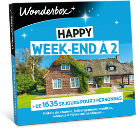 Wonderbox Coffret cadeau Happy week-end à 2 - Wonderbox