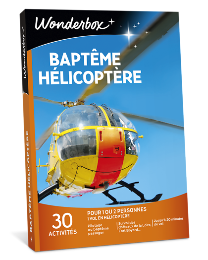 Wonderbox Coffret cadeau Baptême Hélicoptère - Wonderbox