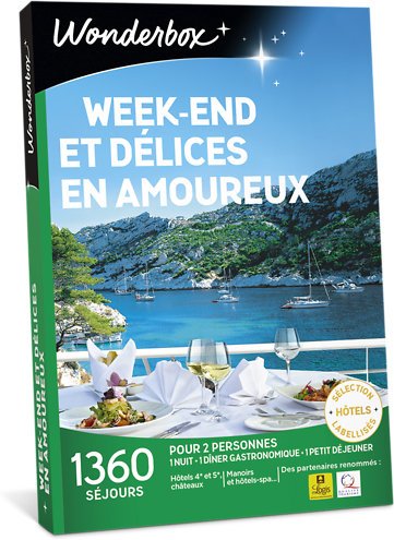 Wonderbox Coffret cadeau Week-end et délices en amoureux - Wonderbox