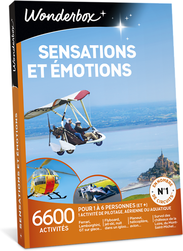 Wonderbox Coffret cadeau Sensations et émotions - Wonderbox