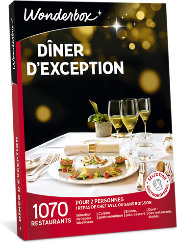 Wonderbox Coffret cadeau Dîner d'exception - Wonderbox