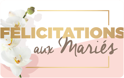 Wonderbox Coffret cadeau Carte FÉLICITATIONS (MARIAGE) - Wonderbox