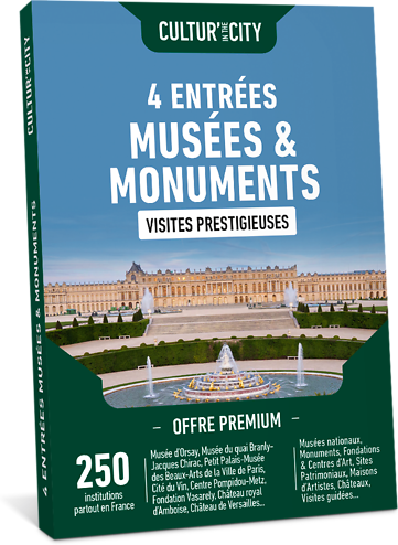 Wonderbox Coffret cadeau 4 entrées Musées & Monuments Premium - Wonderbox