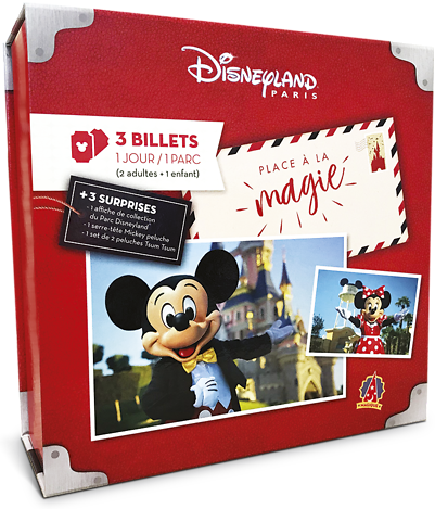 Wonderbox Coffret cadeau Disneyland Paris en Famille 1 jour / 1 parc - Wonderbox