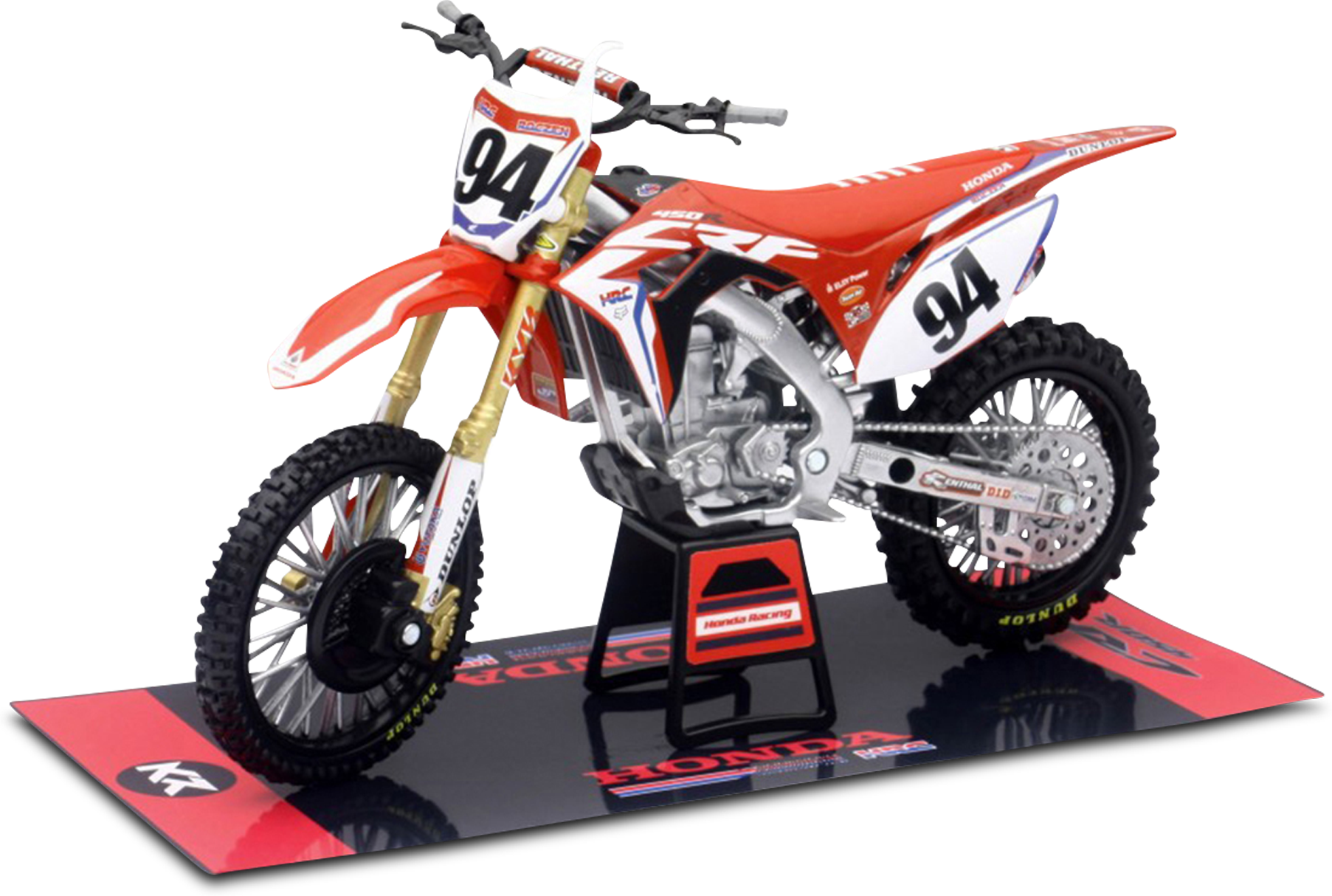 NewRay Legetøjscrosser NewRay 1:12 Honda CRF450R HRC Racing Ken Roczen